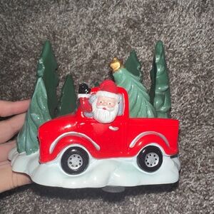 Yankee Candle Santa Christmas Holiday Candle Holder